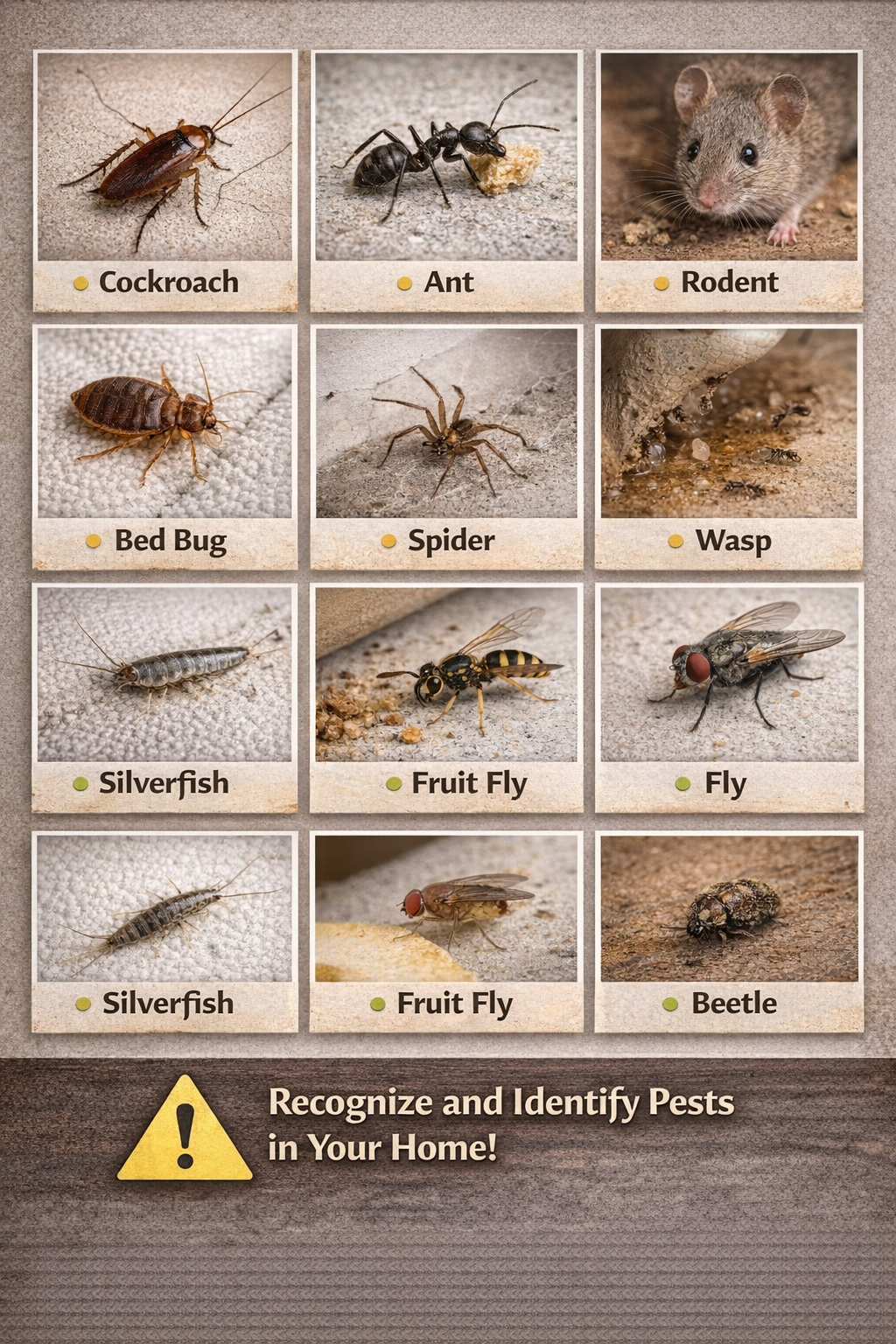 Common Household Pests: A Visual Identification Guide